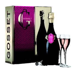 Champagne rosé Gosset pour la saint-valentin